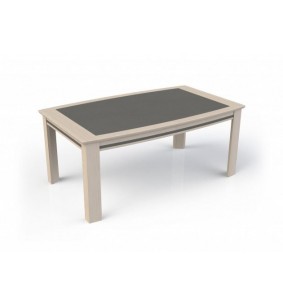 IZA - Table tonneau 3 allonges papillon de 45 cm 2 coloris