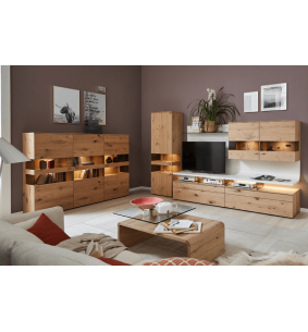TREVISE - Table basse avec 1 plateau en verre 2