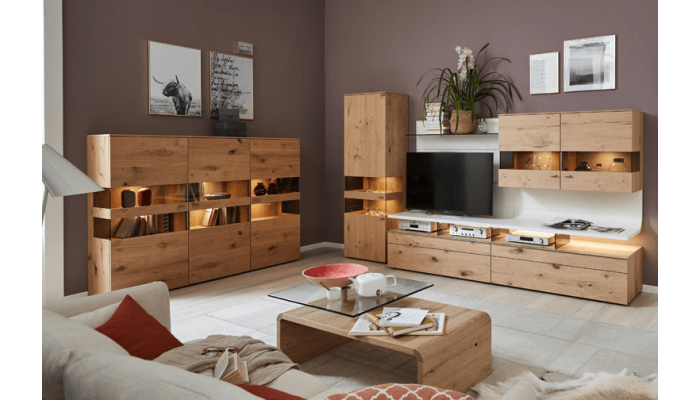 TREVISE - Table basse avec 1 plateau en verre