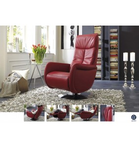 START - Fauteuil de relaxation électrique 2 moteurs cuir...