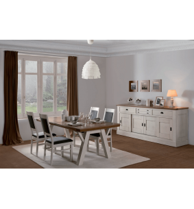 CANTIQUE - Enfilade 4 portes coulissantes 3 tiroirs 2