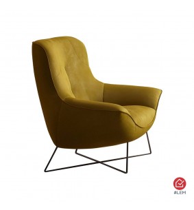 Fauteuil design Ico en tissu