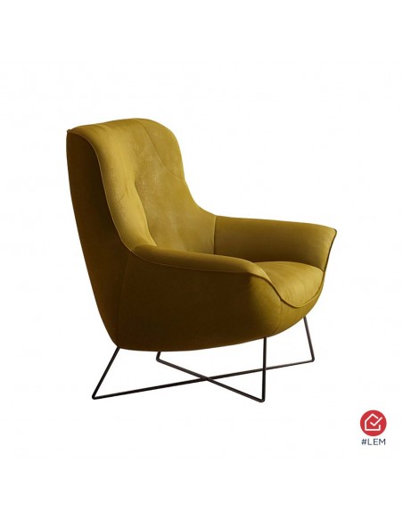 Fauteuil design Ico en tissu