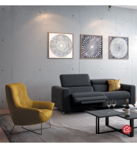 Fauteuil design Ico en tissu 2