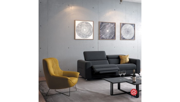 Fauteuil design Ico en tissu