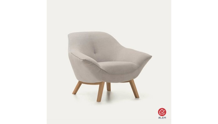 Fauteuil design Ico en tissu