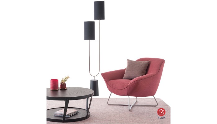 Fauteuil design Ico en tissu