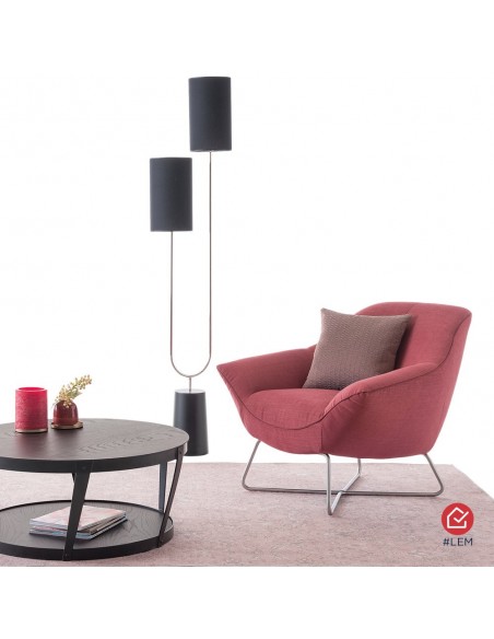 Fauteuil design Ico en tissu